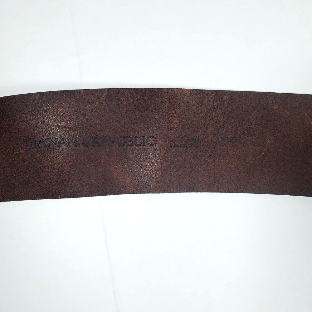 Vtg Banana Republic Women’s Leather Belt Large Brown Corset Wide Fits 39" to 41" - Picture 4 of 10